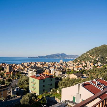 093 - Casa Panorama, Vista Mare E Vista Portofino, 500 Metri Centro Di Chiavari, Posto Auto Gratis Incluso Apartment Luaran gambar