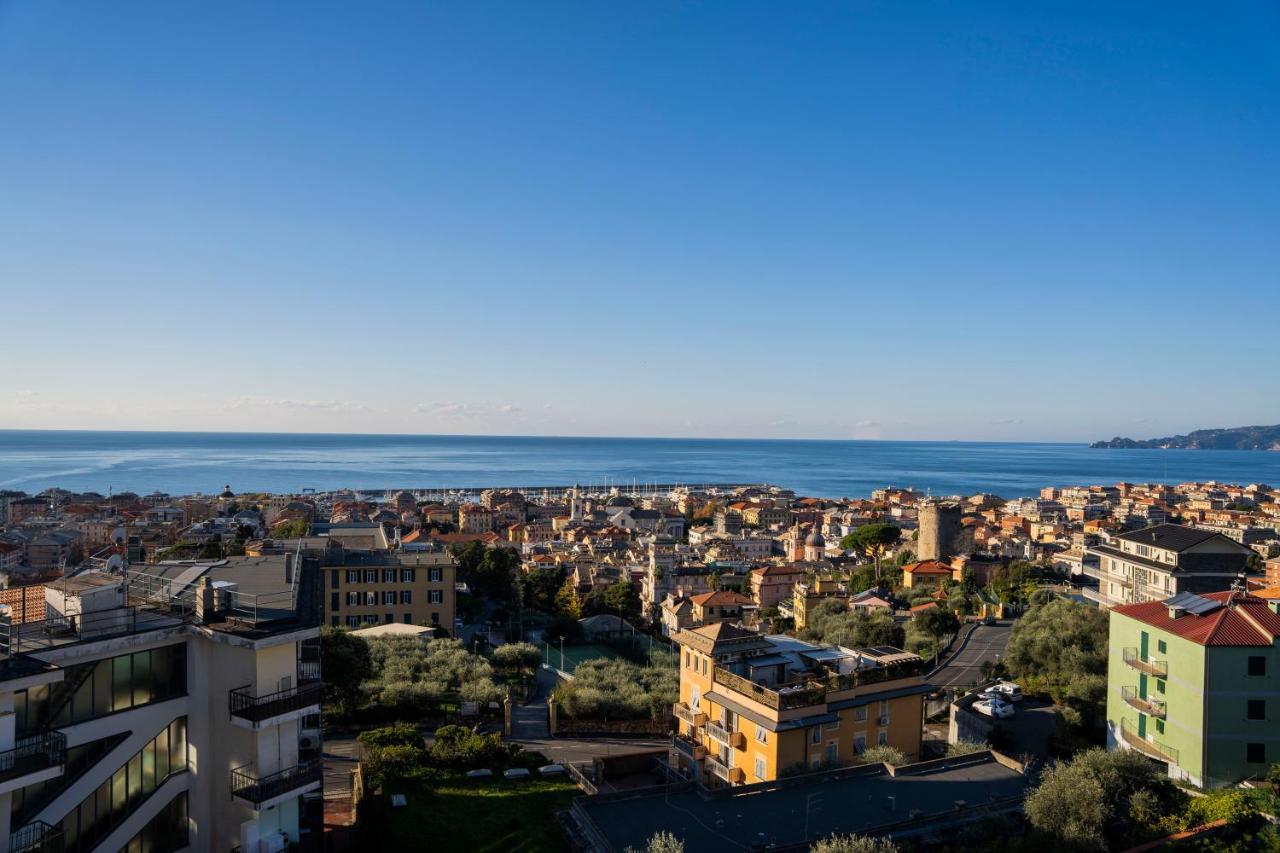 093 - Casa Panorama, Vista Mare E Vista Portofino, 500 Metri Centro Di Chiavari, Posto Auto Gratis Incluso Apartment Luaran gambar