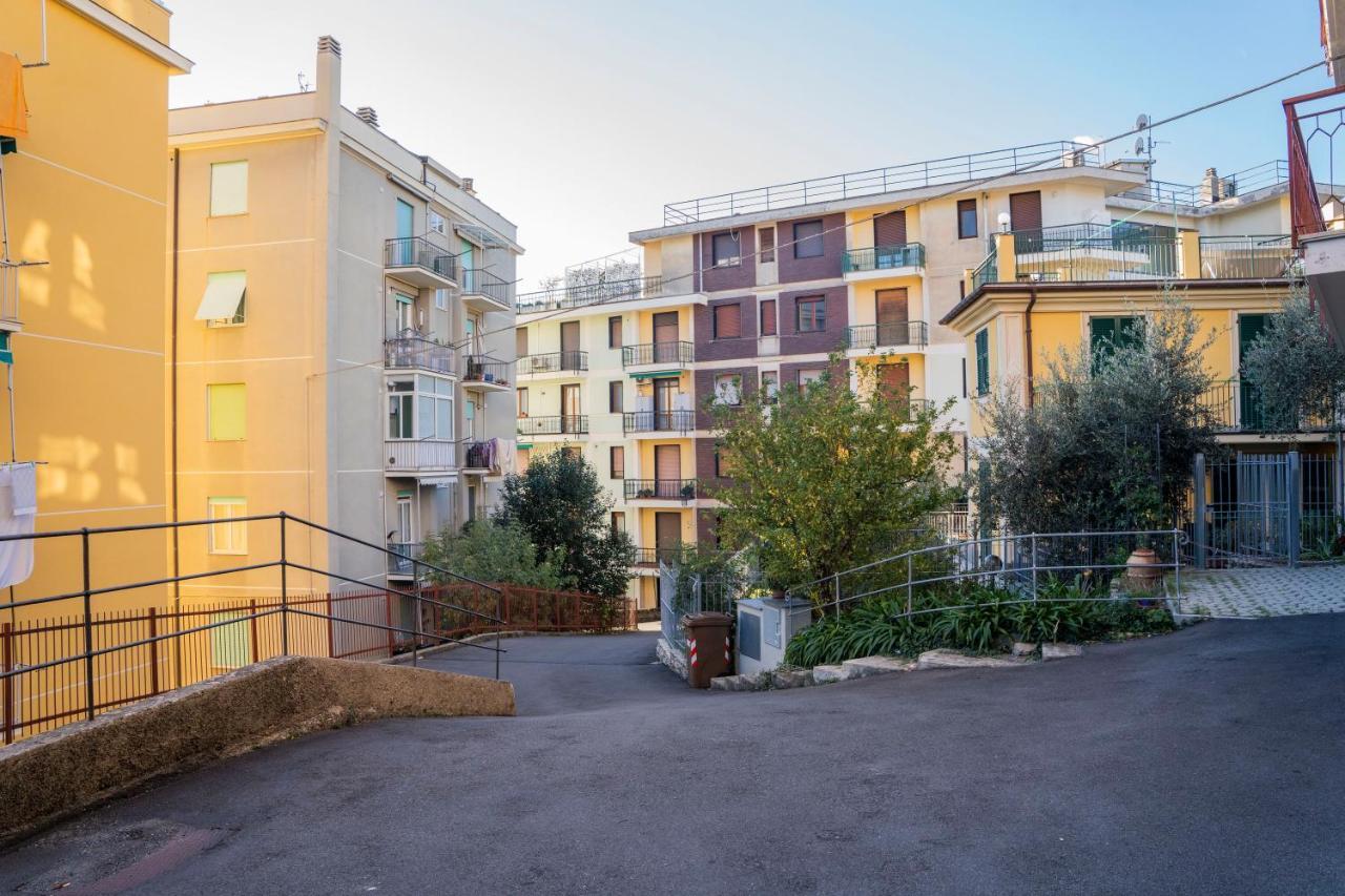093 - Casa Panorama, Vista Mare E Vista Portofino, 500 Metri Centro Di Chiavari, Posto Auto Gratis Incluso Apartment Luaran gambar