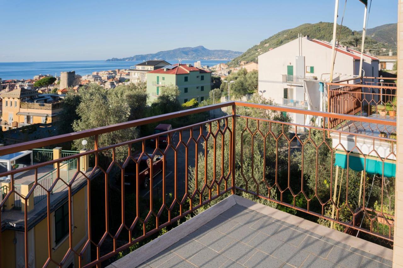 093 - Casa Panorama, Vista Mare E Vista Portofino, 500 Metri Centro Di Chiavari, Posto Auto Gratis Incluso Apartment Luaran gambar